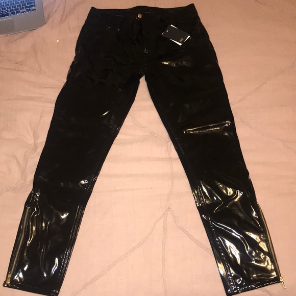 asos leather pants mens